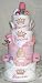 4 Tier Princess Baby Diaper Cake
