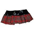 Sexy Minirock im Schotten Muster mit Stil Rei�verschl�ssen - in Gr��e M & L - se7085