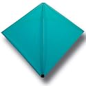 Into The Wind Aqua Classic Hata Diamond Kite Made in the USA