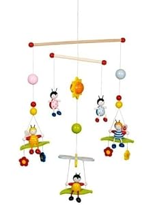 Beetles and Bees Wooden Ceiling Mobile