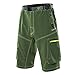Ynport Mens Fast Dry Loose Fit MTB Shorts Mountain Bike Cycling Pants with Belt, X-Large(waist 36-38