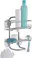 InterDesign Classico Suction Bathroom Shower Caddy Shelves for Shampoo, Conditioner, Soap - Silver