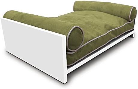 White Bambu Daybed - Kiwi Green (29"L x 19.5"W x 8"H)