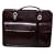 Roby leather briefcase - business bag deep brown