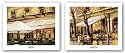 Sidewalk Cafe-Paris Cafe Set by Keith Wicks 20"x16" Art Print Poster