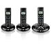 BT Graphite 1500 DECT Trio Digital Cordless Telephone with Answering Machine - Black