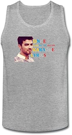 FUSHUO90MTT Men's DNCE Cake By The Ocean Karaoke Lyrics tank top Size XL Deep Heather