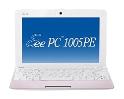 ASUS Eee PC Seashell 1005PE-MU27-PI 10.1-Inch Netbook with Kindle for PC (Pink)