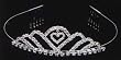 Quinceanera Tiara - Silver Toned - 1 and 1/2in.