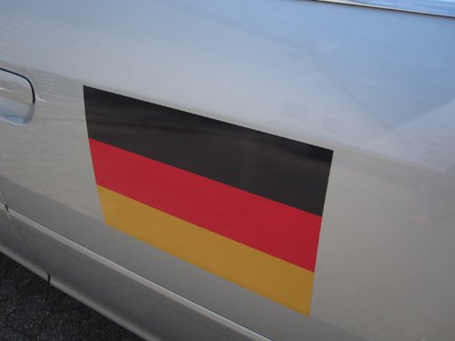 Deutschland Fahne/Flagge (20 cm x 30 cm), EM 2012, Auto Folie, Motorrad, PKW, Autoaufkleber versandkostenfrei