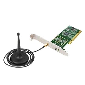 Edimax EW-7711IN 150Mbps Wireless 802.11b/g/n 32-bit PCI Adapter with Desktop Relocation Antenna