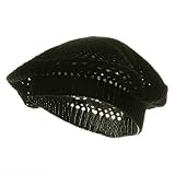 Ladies Knitted Beret - Black W08S68E