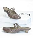 Pumps COMMA Damen Leder Sabot braun