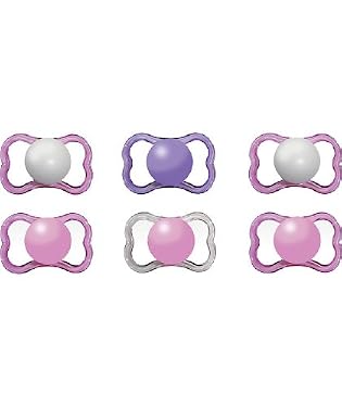 MAM girl's air soothers - 6pk
