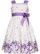 Rare Editions Girls 7-16 Hydrangea Border Print Dress