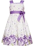 Rare Editions Girls 7-16 Hydrangea Border Print Dress