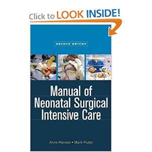 Click here to buy Manual of Neonatal Surgical Intensive Care, 2e by Anne R. Hansen and Mark Puder.