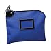 PM Company SecurIT Nylon Night Deposit Bag with Lock, 9 x 12 Inches, Blue, 1 per Box (04629)