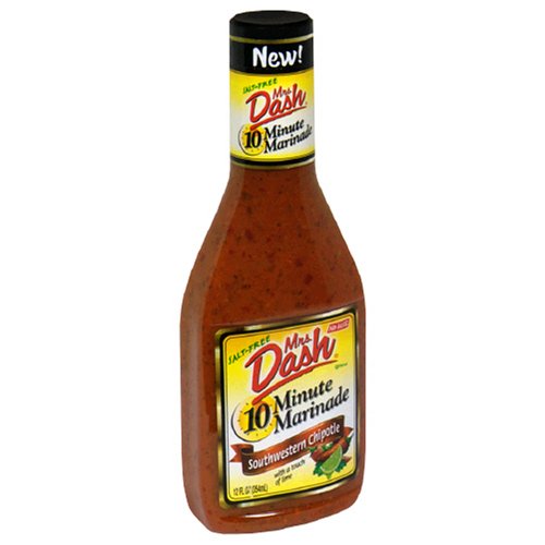 Mrs. Dash 10-Minute Marinade, Southwestern Chipotle, 12-Ounce Bottles (Pack of 6) by Mrs. Dash