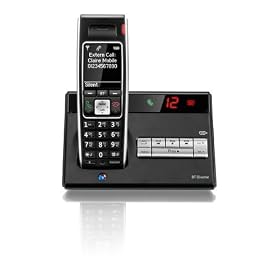 BT Diverse 7450 Dect Cordless Phone with Answer Machine - Black