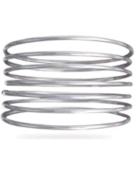 Bangle Sterling Silver 925 Handmade In Mexico Stacking Skinny Bangles Set Of 7