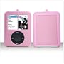 3rd Generation iPod Nano Video 2-Tone Rubberize Texture Crystal Carrying Case with LCD Screen Shield - 6 Choices, PINK