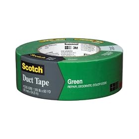 3M 1060-GRN Scotch Green Duct Tape, 1.88-Inch x 60-Yard, 1-Pack