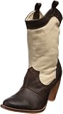 J. Shoes Women\'s Corral Fab Boot,Dark Brown/Tan,7.5 US/7.5 M US