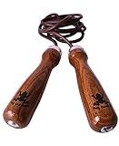 Frog Outdoors - Leather Jump Rope With Balanced Wooden Handles
