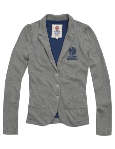 Franklin & Marshall Damen Jacke Heavy jersey jacket JKWR325JULS12, Gr. 42/44 (L), Grau (GR Preisvergleich