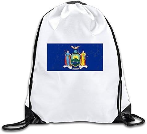 New York State Flag Cool Drawstring Backpack Drawstring Bag