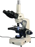 AmScope 40X-2000X 3W LED Siedentopf Trinocular Darkfield Brightfield Compound Microscope