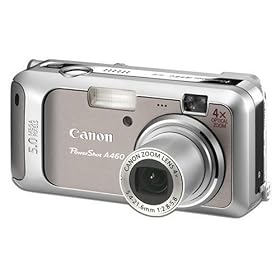 Canon PowerShot A460 Digital Camera - Silver (5.0MP, 4x Optical Zoom) 2.0" LCD