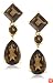14k Yellow Gold Smoky Quartz Drop Earrings
