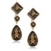 14k Yellow Gold Smoky Quartz Drop Earrings