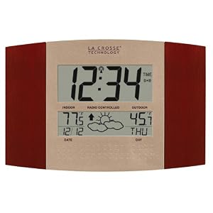 La Crosse Technology Atomic Digital Wall Clock WS-8157U-CH-IT