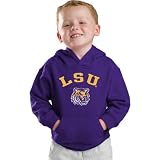 LSU Tigers Kids 4-7 Purple Tackle Twill Hooded Sweatshirt
