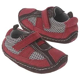 Cinder Mesh Black and Red Trainers by WeeBeez