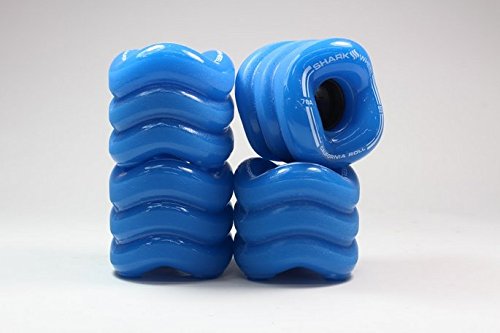 Shark Wheel California Rolls Skateboard Wheels 60mm, 78a - Blue