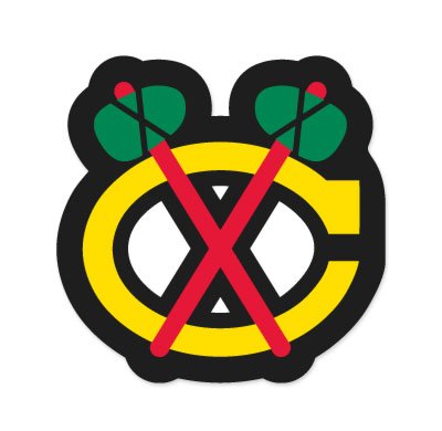 Chicago Blackhawks NHL car bumper sticker decal (5