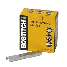 Stanley Bostitch Premium Quality Heavy Duty Staples, 0.25 Inch, 5,000 Count Box (SB351/4-5M)