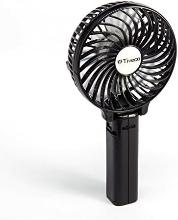 Tiveco Handheld USB Rechargeable Fan - Black (black)