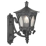 Caldera Small Wall Lantern in Ebony Pearl