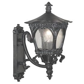 Kenroy Home 70101EP Caldera Small Wall Lantern in Ebony Pearl