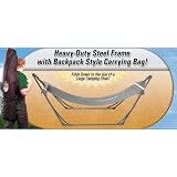 High-Grade Foldable Hammock (Silver) Folding Hammock with Carrying Bag