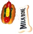 Milk-Bone Vinyl Squeaky Chew Dog Toy - Hot Dog (1 Toy)