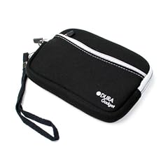 Duragadget wasserdicht schwarze Tasche Gehause Etui fuer digitale Kameras mit gratis Guertelclip Olympus µ-5000 Digital Camera