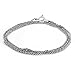 Bling Jewelry 1mm Oxidized Sterling Silver Bali Style Rope Chain