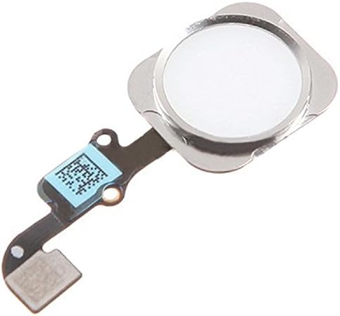 Replacement Home Button For iPhone 6 Flex Ribbon Cable Assembly for iPhone 6 and iPhone 6 Plus + Cloth (Silver)