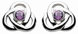Heritage 3222am - Pendientes de mujer de plata de ley con amatistas